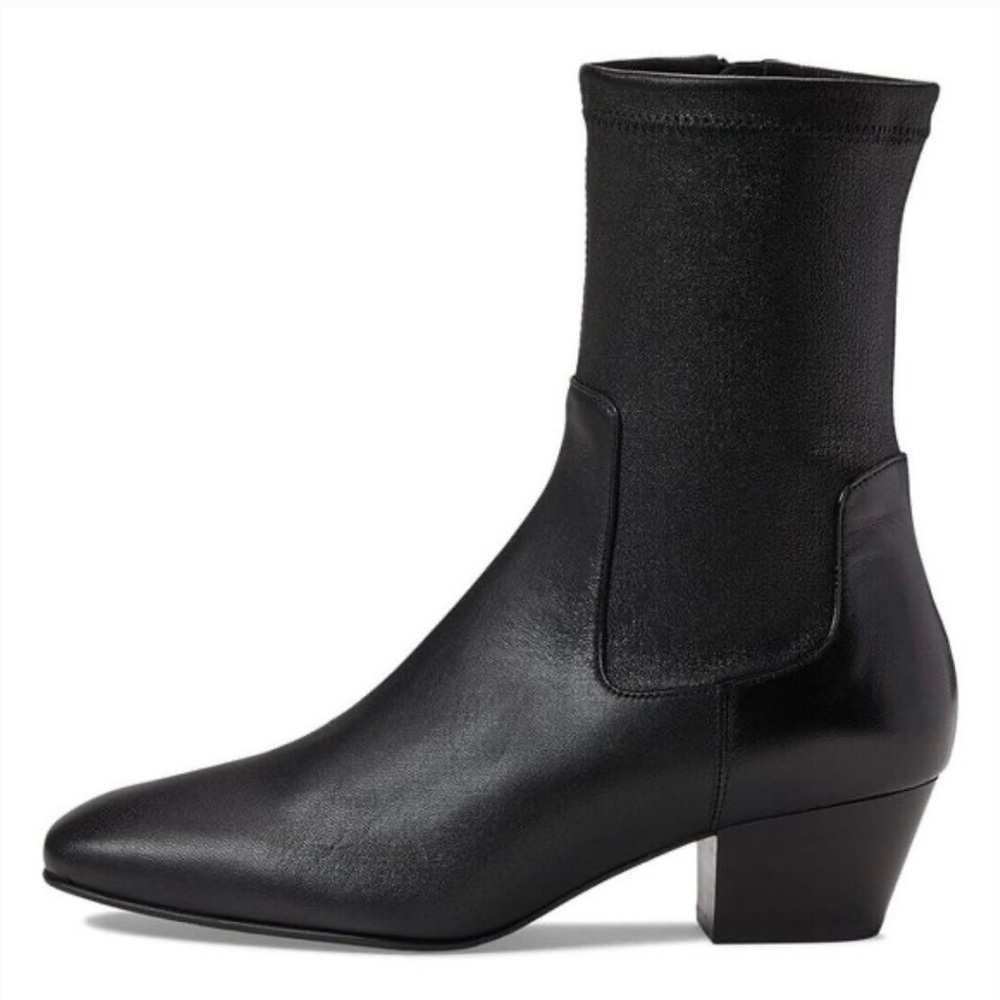 Aquatalia Sandi Sock Stretch leather boots.